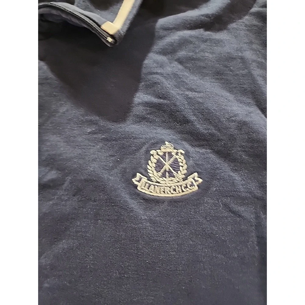 Ralph Lauren Polo Golf 1/4 Zip Men's‎ Large Navy Pullover Llanerch Country Club